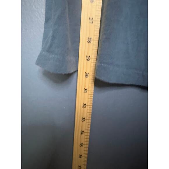 Vintage Volcom Baby Doll Juniors Size Small Y2K 3/4 Sleeve Blue Long Shirt 2000s - Picture 9 of 9